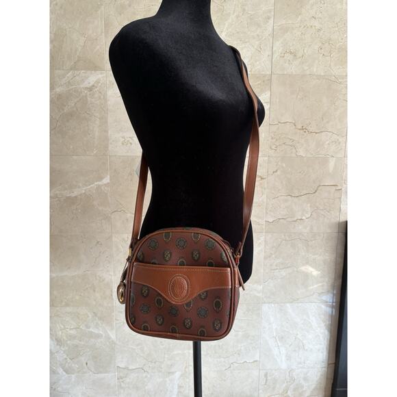 Vintage 80s Capezio Crossbody Bag – Brown Coated Canvas - Retro Mall Icon Energy - Picture 2 of 16